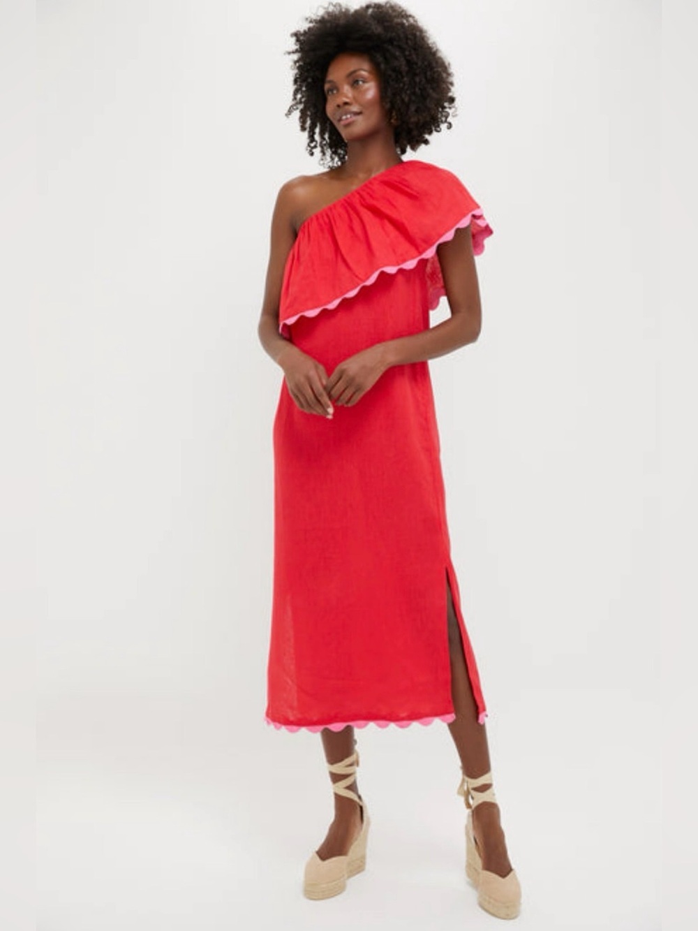 Tuckernuck Hibiscus Red
Linen Amalfi Dress Size Large